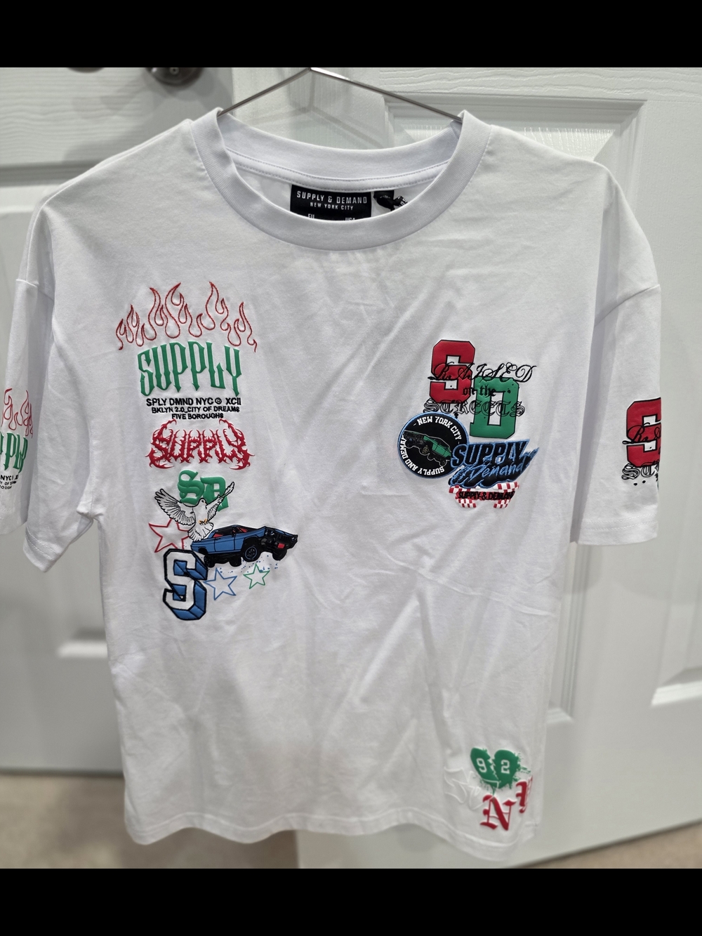 Supply & Demand White Graphic Kids T-Shirt
